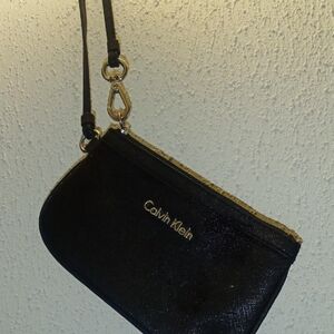 Calvin Klein Black Wristlet Bag